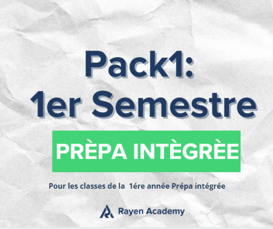 Pack1 prépa intégrée